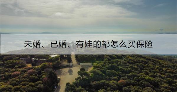 未婚、已婚、有娃的都怎么買保險(xiǎn)？推薦買這五個(gè)類型的