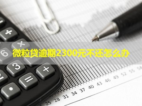 微粒貸逾期2300元不還怎么辦？處理方法！