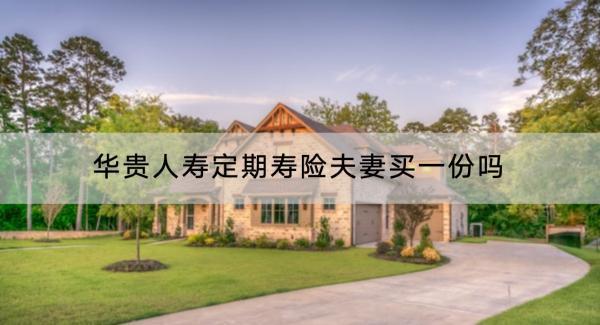 華貴人壽定期壽險夫妻買一份嗎？有些什么產(chǎn)品？