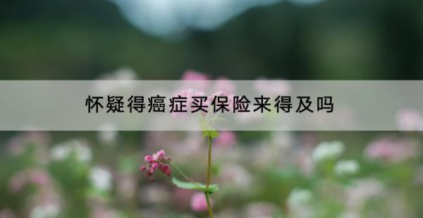 懷疑得癌癥買保險(xiǎn)來得及嗎？買保險(xiǎn)有哪些渠道？