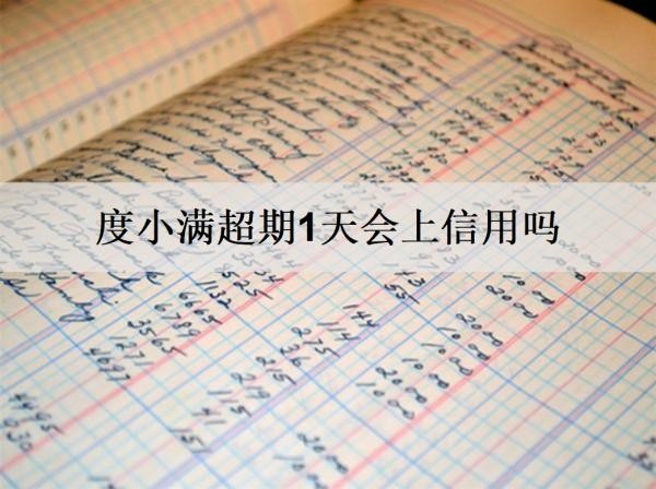 度小滿超期1天會(huì)上信用嗎？還不上怎么辦？