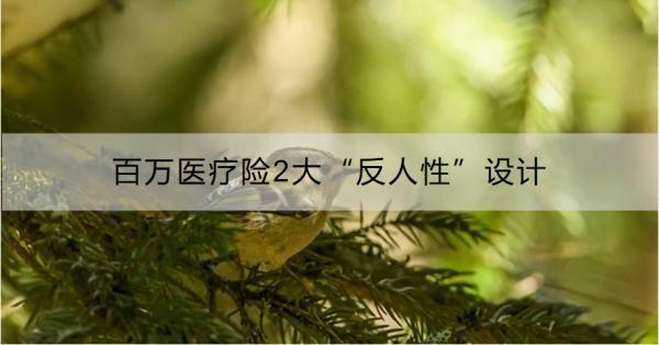 百萬醫(yī)療險2大“反人性”設計是指什么？你真的了解嗎！