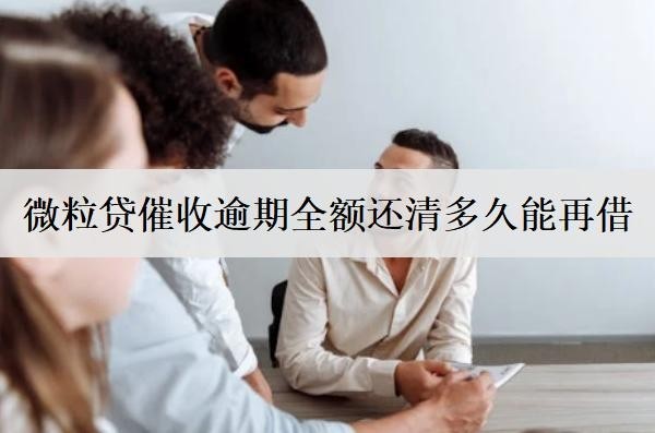 微粒貸催收逾期全額還清多久能再借？被關(guān)閉了怎么回事？