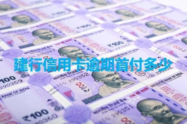 建行信用卡逾期首付多少