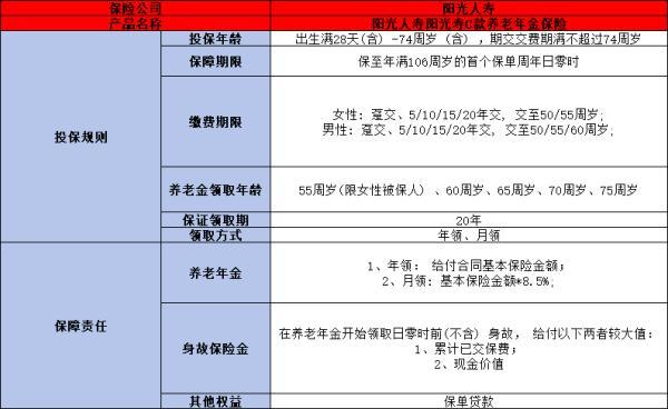 陽光壽C款養(yǎng)老年金保險(xiǎn)條款測(cè)評(píng)