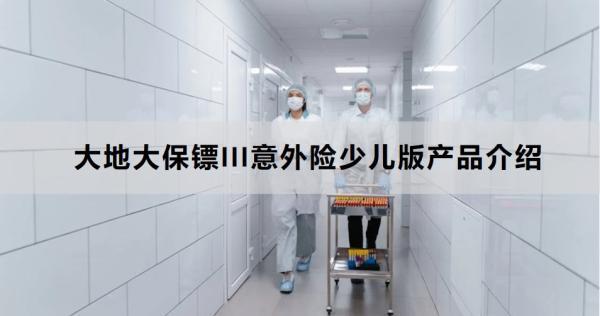 大地大保鏢III意外險少兒版產(chǎn)品介紹，附帶兩個案例分析！