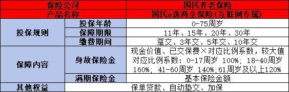 國民e選兩全保險(互聯(lián)網(wǎng)專屬)怎么樣