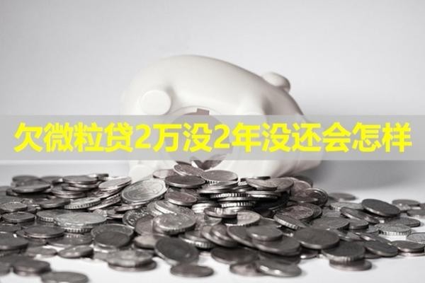 欠微粒貸2萬沒2年沒還會怎樣？后果嚴重