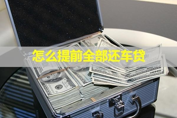怎么提前全部還車貸？詳細說明