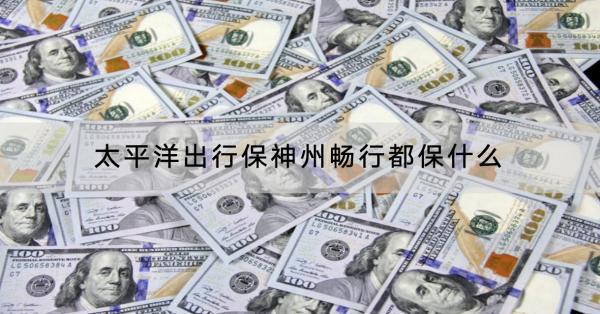 太平洋出行保神州暢行都保什么