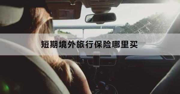 短期境外旅行保險哪里買？怎么買合適？