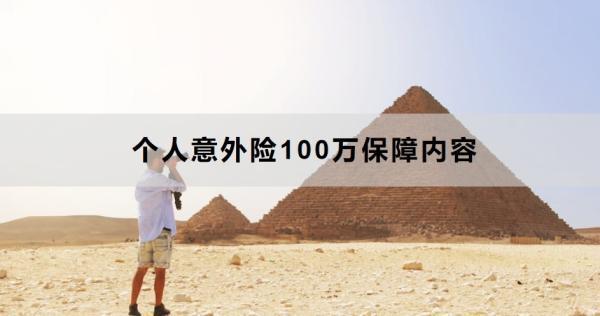 個(gè)人意外險(xiǎn)100萬保障內(nèi)容包含那些？怎么買??？