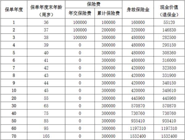 陽光人壽臻裕倍致終身壽險產(chǎn)品介紹，附產(chǎn)品收益演示！