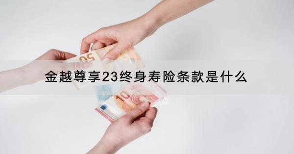 金越尊享23終身壽險(xiǎn)條款是什么？有什么亮點(diǎn)？