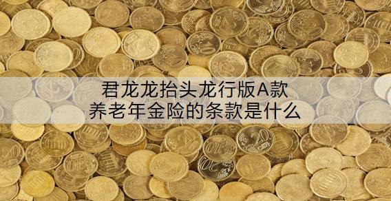 君龍龍?zhí)ь^龍行版A款養(yǎng)老年金險的條款是什么？收益怎么樣？