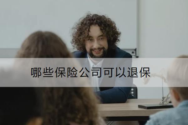 哪些保險公司可以退保