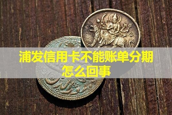 浦發(fā)信用卡不能賬單分期怎么回事？詳細(xì)說明