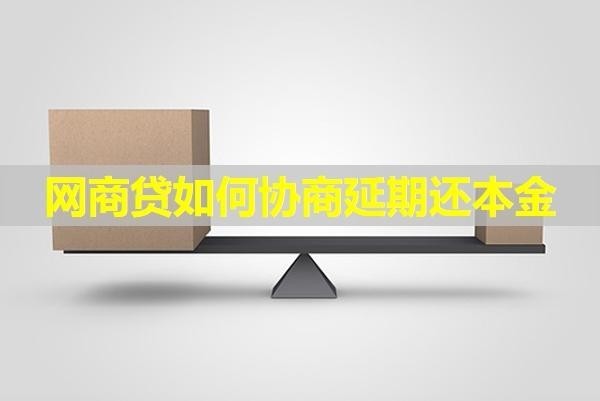 網(wǎng)商貸如何協(xié)商延期還本金？具體分析