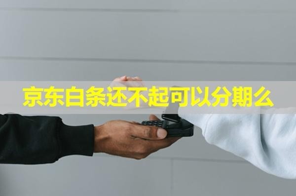 京東白條還不起可以分期么？解析