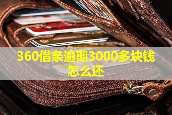 360借條逾期3000多塊錢(qián)怎么還？具體分析