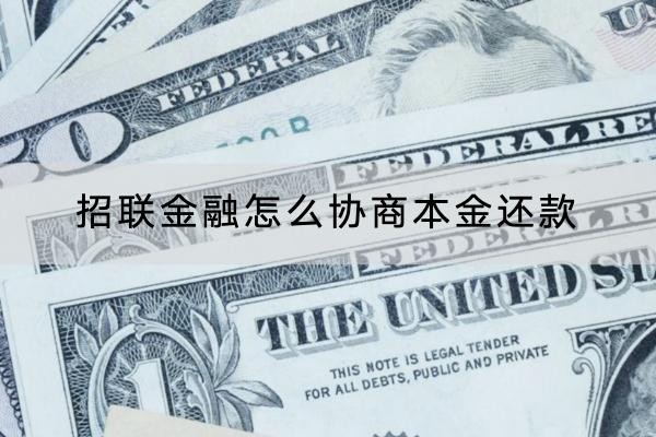 招聯(lián)金融怎么協(xié)商本金還款？協(xié)商流程分享