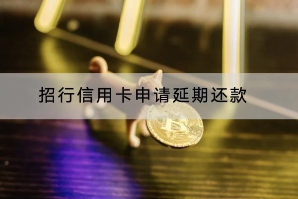 招行信用卡申請延期還款怎么操作？流程一定要知道