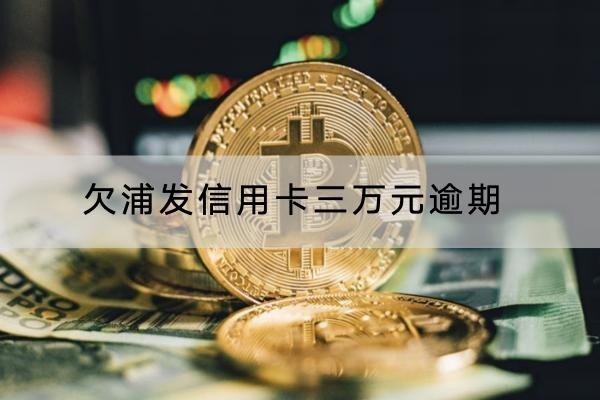 欠浦發(fā)信用卡三萬元逾期怎么辦？這些解決辦法要知道