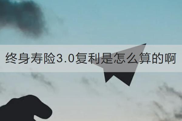 終身壽險(xiǎn)3.0復(fù)利是怎么算的??？有什么優(yōu)點(diǎn)？