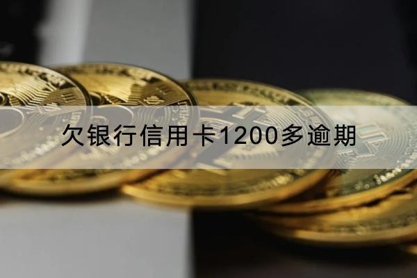 欠銀行信用卡1200多逾期