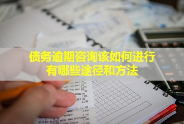 債務(wù)逾期咨詢該如何進行,有哪些途徑和方法？