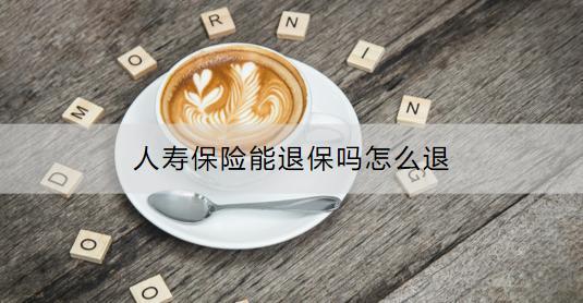 人壽保險能退保嗎？怎么退？