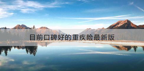 目前口碑好的重疾險(xiǎn)最新版有哪些？如何購(gòu)買？