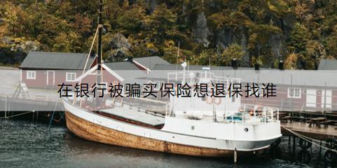 在銀行被騙買保險(xiǎn)想退保找誰？可以退多少？