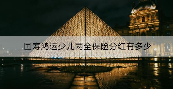 國(guó)壽鴻運(yùn)少兒兩全保險(xiǎn)怎么樣？國(guó)壽鴻運(yùn)少兒兩全保險(xiǎn)分紅有多少？