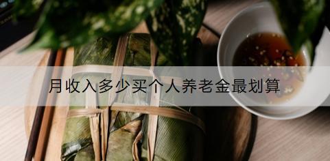 月收入多少買個人養(yǎng)老金最劃算