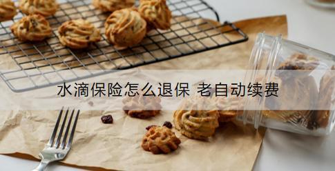 水滴保險(xiǎn)怎么退保？老自動(dòng)續(xù)費(fèi)怎么辦？