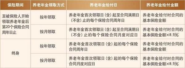 工銀安盛人壽盛佑頤年養(yǎng)老年金保險詳細介紹，基本信息+產品保障