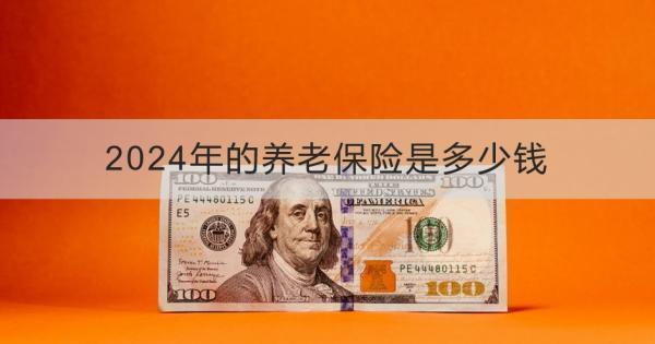 2024年的養(yǎng)老保險是多少錢？一文帶你了解