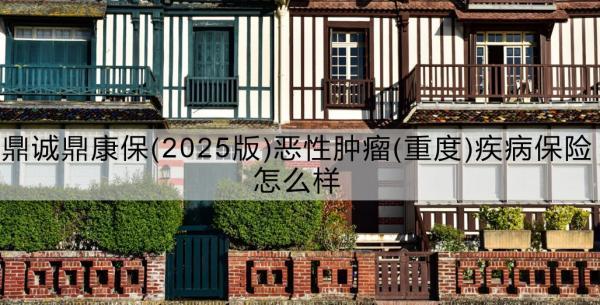 鼎誠鼎康保(2025版)惡性腫瘤(重度)疾病保險(xiǎn)怎么樣？一文詳解！