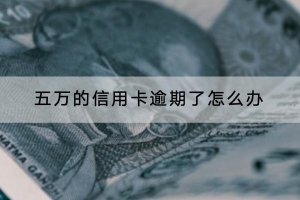 五萬的信用卡逾期了怎么辦？協(xié)商流程分享