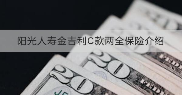陽光人壽金吉利C款兩全保險介紹，基本信息+產(chǎn)品保障