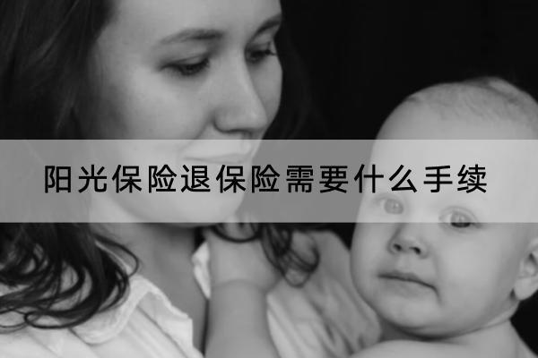 陽(yáng)光保險(xiǎn)退保險(xiǎn)需要什么手續(xù)？怎樣可以退全款？