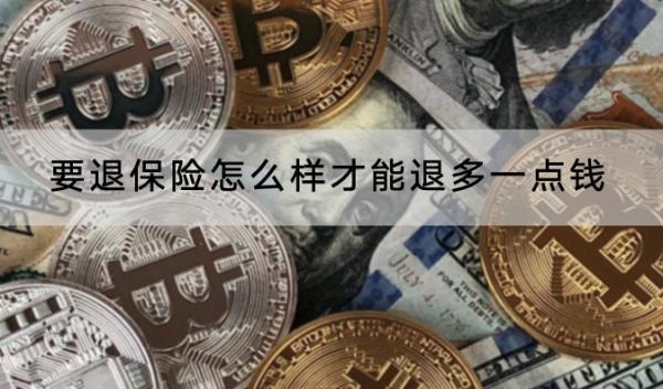要退保險(xiǎn)怎么樣才能退多一點(diǎn)錢(qián)