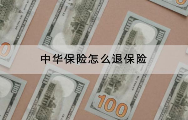 中華保險(xiǎn)怎么退保險(xiǎn)？退保需要多久時(shí)間？