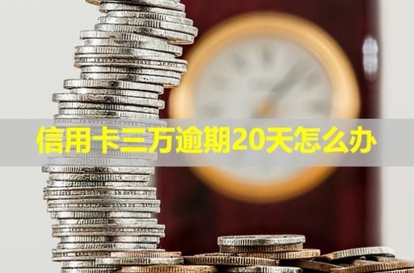 信用卡三萬逾期20天怎么辦