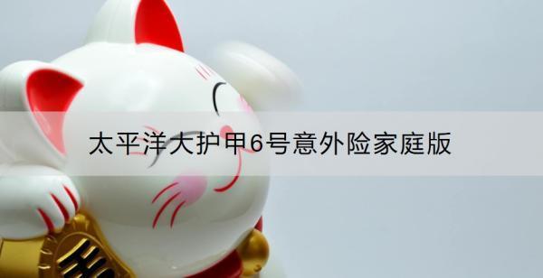 太平洋大護甲6號意外險家庭版介紹，一人投保，全家受益！