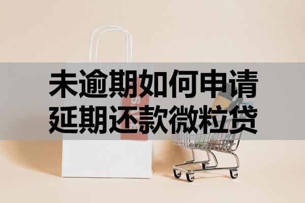 未逾期如何申請(qǐng)延期還款微粒貸？條件是什么？