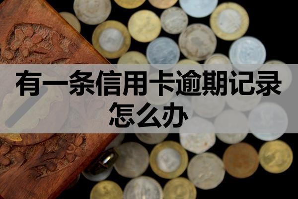 有一條信用卡逾期記錄怎么辦？