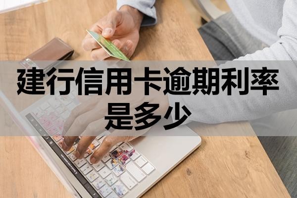 建行信用卡逾期利率是多少