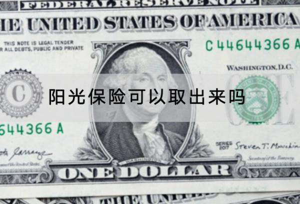 陽光保險可以取出來嗎